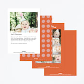 "a big one" - Children's Birthday Party Invitations in Bubble Gum by Jen Owens - Back of Card Options