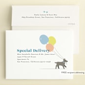 "pawty time" - Children's Birthday Party Invitations in Sky by Karidy Walker - FREE Recipient Addressing
