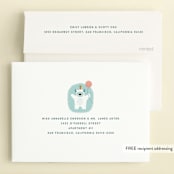 "yeti" - Children's Birthday Party Invitations in Frost by Lori Wemple - FREE Recipient Addressing