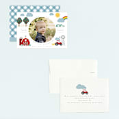 "Down by the farm" - Children's Birthday Party Invitations in Rainbow by Hudson meet Rose - Assembled