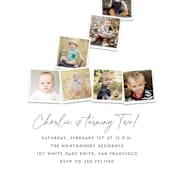 "Polaroid Big Number 2" - Children's Birthday Party Invitations in Lullaby by fatfatin - Detail