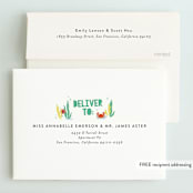 "Deep Dive" - Children's Birthday Party Invitations in Sea Green by Itsy Belle Studio - FREE Recipient Addressing