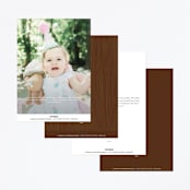 "Disney's Frozen Big Birthday Blowout" - Children's Birthday Party Invitations in Birch by Erica Krystek - Back of Card Options