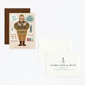 "Disney's Frozen Big Birthday Blowout" - Children's Birthday Party Invitations in Birch by Erica Krystek - Assembled