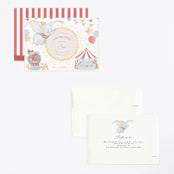 "Disney's Dumbo" - Children's Birthday Party Invitations in Sugar by Teju Reval - Assembled
