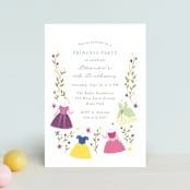 "Disney Princess Party" - Children's Birthday Party Invitations in Silk by JeAnna Casper - Front