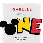 "A Disney Mickey Party" - Children's Birthday Party Invitations in Traditional by Pixel and Hank - Detail