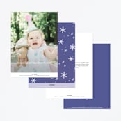 "Elsa's Ice Castle from Disney's Frozen" - Children's Birthday Party Invitations in Majestic by Becky Nimoy - Back of Card Options