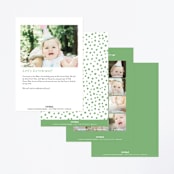 "birthday safari" - Children's Birthday Party Invitations in Grasshopper by Jennifer Wick - Back of Card Options