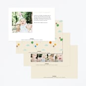 "Let's ride" - Children's Birthday Party Invitations in Crepe by Jennifer Wick - Back of Card Options