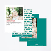 "Come Aboard" - Children's Birthday Party Invitations in Rust by Vera Lim - Back of Card Options
