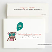 "Come Aboard" - Children's Birthday Party Invitations in Rust by Vera Lim - FREE Recipient Addressing