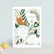 "Sloth jungle" - Children's Birthday Party Invitations in Jungle by Tati Abaurre - Front