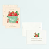 "Berry special" - Children's Birthday Party Invitations in Vanilla by Jennifer Wick - Assembled