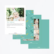 "Underwater fun" - Children's Birthday Party Invitations in Sea by Annie Holmquist - Back of Card Options