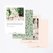 "Into The Wild" - Children's Birthday Party Invitations in Wood by Vivian Yiwing - Back of Card Options