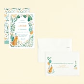 "Tiger birthday" - Children's Birthday Party Invitations in Mint by Tati Abaurre - Assembled