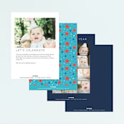 "space age" - Children's Birthday Party Invitations in Midnight by peetie design - Back of Card Options