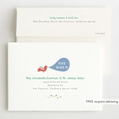 "Happy Elephant" - Children's Birthday Party Invitations in Pebble by Vera Lim - FREE Recipient Addressing