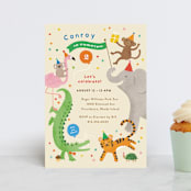 "confetti crew" - Children's Birthday Party Invitations in Sugar Cookie by Jennifer Wick - Front