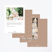 "confetti crew" - Children's Birthday Party Invitations in Sugar Cookie by Jennifer Wick - Back of Card Options
