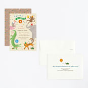 "confetti crew" - Children's Birthday Party Invitations in Sugar Cookie by Jennifer Wick - Assembled