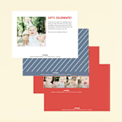 "robots" - Children's Birthday Party Invitations in Confetti by peetie design - Back of Card Options
