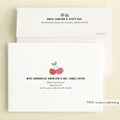 "Fruit Salad" - Children's Birthday Party Invitations in Fruit Punch by peetie design - FREE Recipient Addressing