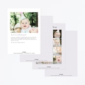 "Woodland" - Children's Birthday Party Invitations in Dusk by Lori Wemple - Back of Card Options