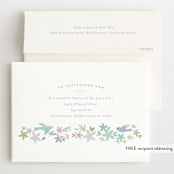 "Woodland" - Children's Birthday Party Invitations in Dusk by Lori Wemple - FREE Recipient Addressing