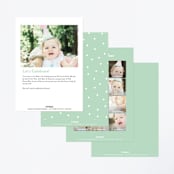"bronto" - Children's Birthday Party Invitations in Avocado by chocomocacino - Back of Card Options