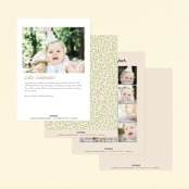 "Barnyard noises" - Children's Birthday Party Invitations in Cotton by Creo Study - Back of Card Options