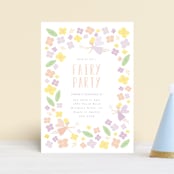 "fairy garden" - Children's Birthday Party Invitations in Peach by Angela Thompson - Front