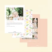 "fairy garden" - Children's Birthday Party Invitations in Peach by Angela Thompson - Back of Card Options