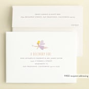 "fairy garden" - Children's Birthday Party Invitations in Peach by Angela Thompson - FREE Recipient Addressing