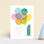"year" - Children's Birthday Party Invitations in Teal by Lori Wemple - Front