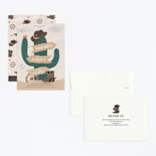 "cowboy party" - Children's Birthday Party Invitations in Sand by Jelena Vuletic - Assembled