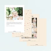 "my crib" - Children's Birthday Party Invitations in Rainbow by Jennifer Lew - Back of Card Options