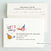 "my crib" - Children's Birthday Party Invitations in Rainbow by Jennifer Lew - FREE Recipient Addressing