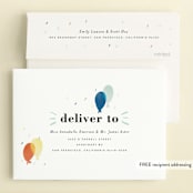 "balloon overlay" - Children's Birthday Party Invitations in Sea by Stephanie Hawkes - FREE Recipient Addressing