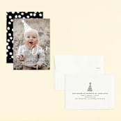 "Hats Off" - Children's Birthday Party Invitations in Sugar by Christie Garcia - Assembled