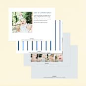 "One is So Fun" - Children's Birthday Party Invitations in Dino by Ashlee Townsend - Back of Card Options