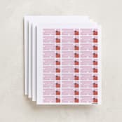 "Ladybug Name" - Custom Name Labels in Bubblegum by Stacey Meacham - Full Sheet