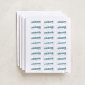 "Make Your Mark" - Custom Name Labels in Sea by Abby Munn - Full Sheet