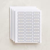 "Out Of Line" - Custom Name Labels in Marigold by Chelsey Scott - Full Sheet