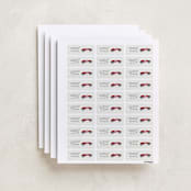"Vintage Race Car" - Custom Name Labels in Ruby by chocomocacino - Full Sheet