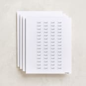 "Joined Up Writing" - Custom Name Labels in Cloud by Shiny Penny Studio - Full Sheet