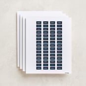 "We Do This Every Year" - Custom Name Labels in Navy by Amy Payne - Full Sheet