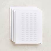 "Dainty Garden" - Custom Name Labels in Blush by Paper Raven Co. - Full Sheet
