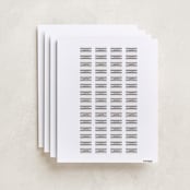 "Montauk" - Custom Name Labels in Navy by Megan Davis - Full Sheet